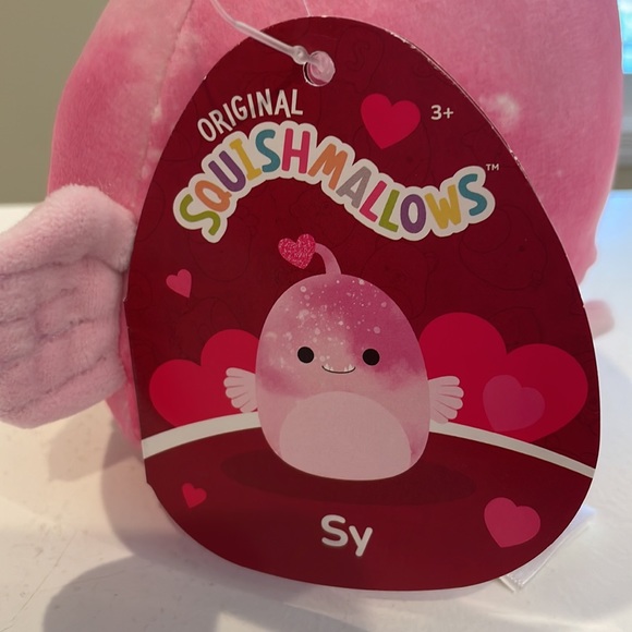 NWT 5” Sy the Pink Anglerfish Valentine Squishmallow - Picture 4 of 5